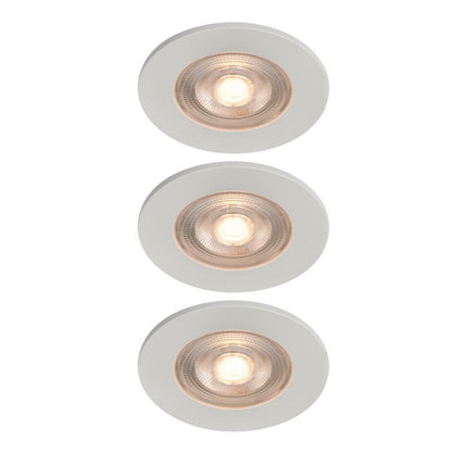 GoodHome Ostwald LED-indbygningsspot 250 lm 2700 K hvid 3 stk.