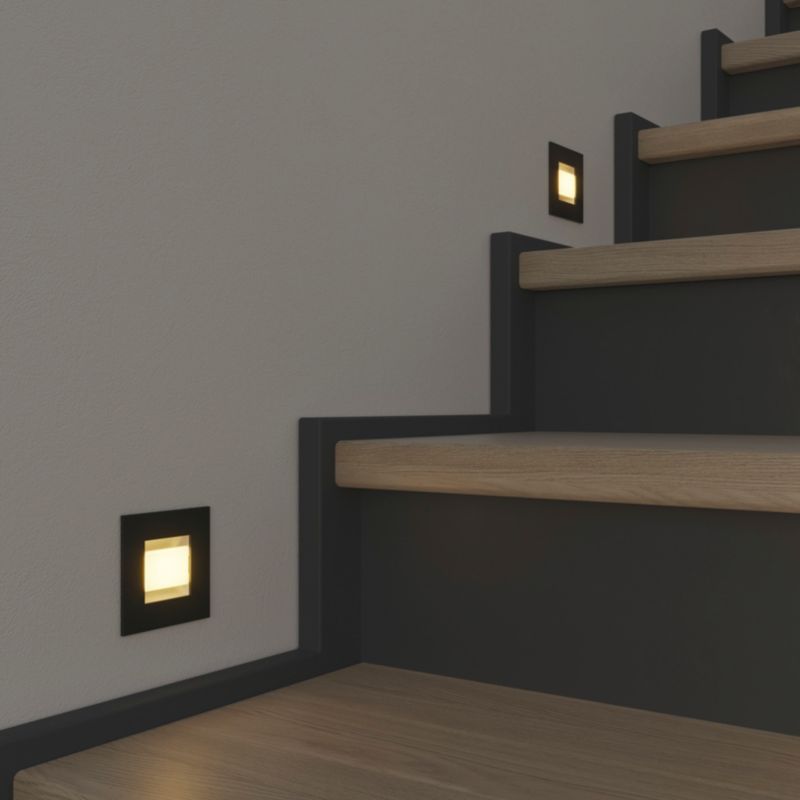 GoodHome Pauling indbygningsspot 230 lm 3000 K mat‑sort