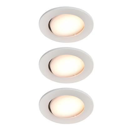 GoodHome Quimby indbygningsspot 350 lm 2700 K hvid 3 stk. DIM