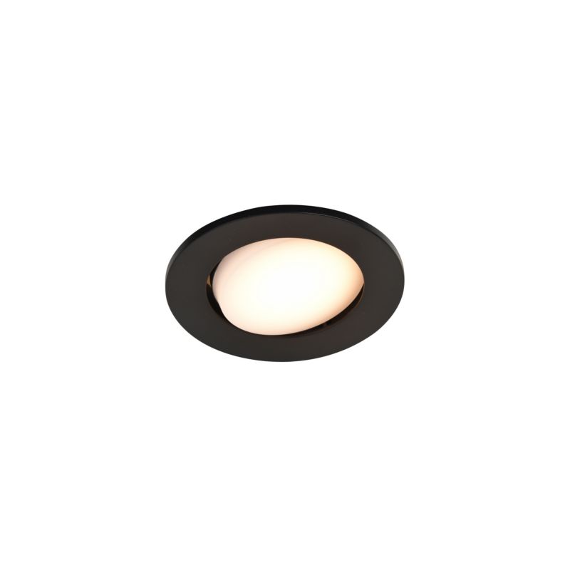 GoodHome Quimby indbygningsspot 350 lm 2700 K sort 3 stk. DIM
