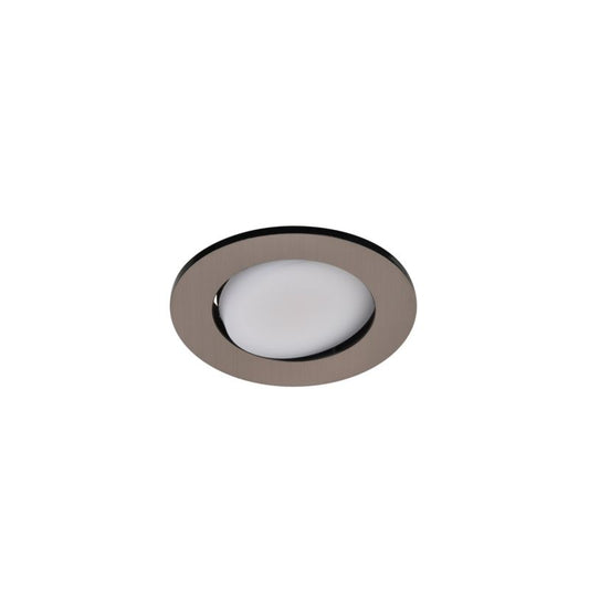 GoodHome Quimby LED-indbygningsspot 350 lm 2700 K sølv 3 stk. DIM