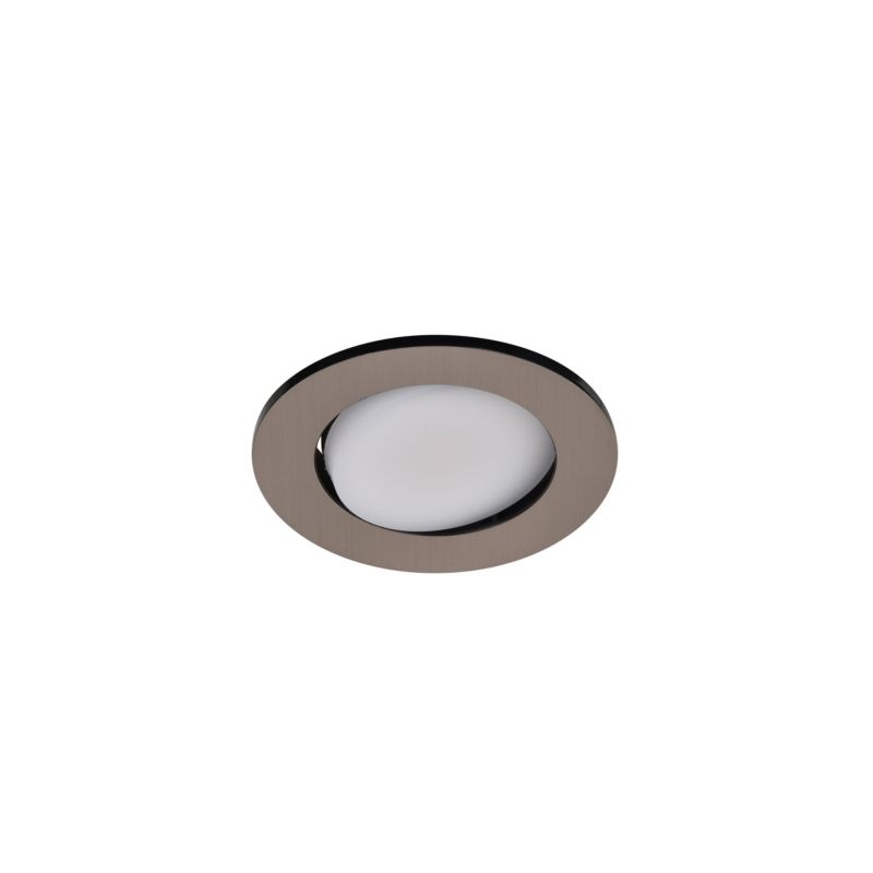 GoodHome Quimby LED-indbygningsspot 350 lm 2700 K sølv med dæmper