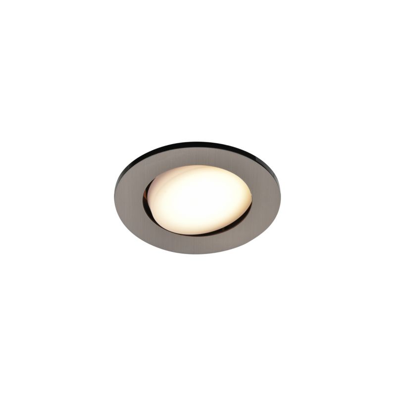 GoodHome Quimby LED-indbygningsspot 350 lm 2700 K sølv med dæmper