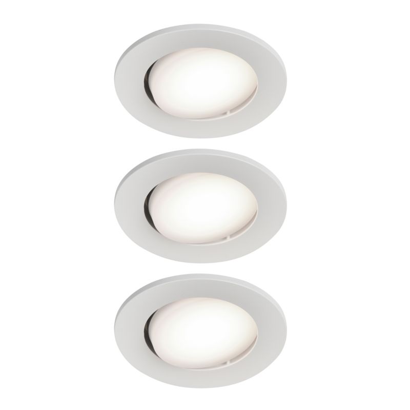 GoodHome Quimby indbygningsspot 350 lm 4000 K hvid 3 stk. DIM