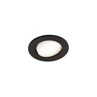 GoodHome Quimby LED-indbygningsspot 350 lm 4000 K sort 3 stk. med dæmper
