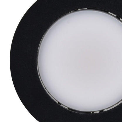 GoodHome Quimby LED-indbygningsspot 350 lm 4000 K sort 3 stk. med dæmper