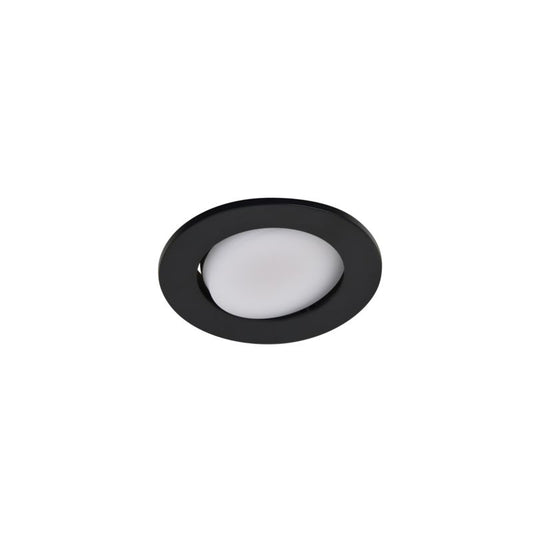 GoodHome Quimby LED-indbygningsspot 350 lm 4000 K sort med dæmper