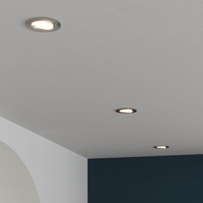 GoodHome Quimby LED-indbygningsspot 350 lm 4000 K sølv 3 stk. med dæmper
