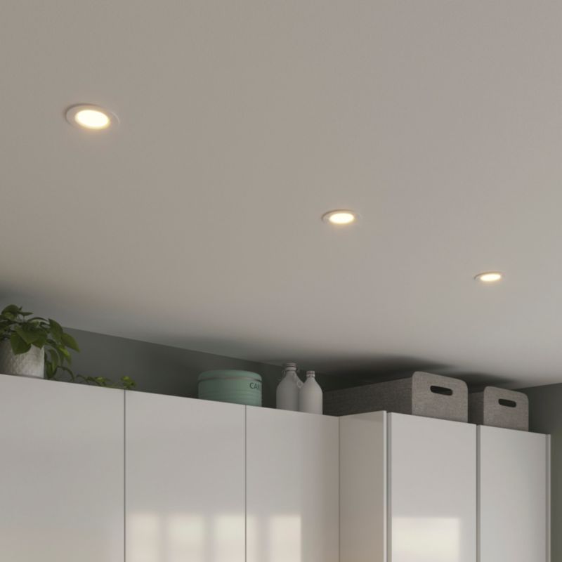 GoodHome Thorold LED-indbygningsspot 450 lm hvid 3 stk.