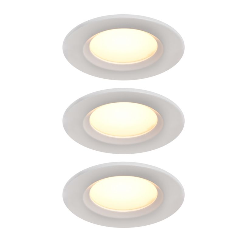 GoodHome Thorold LED-indbygningsspot 450 lm hvid 3 stk.