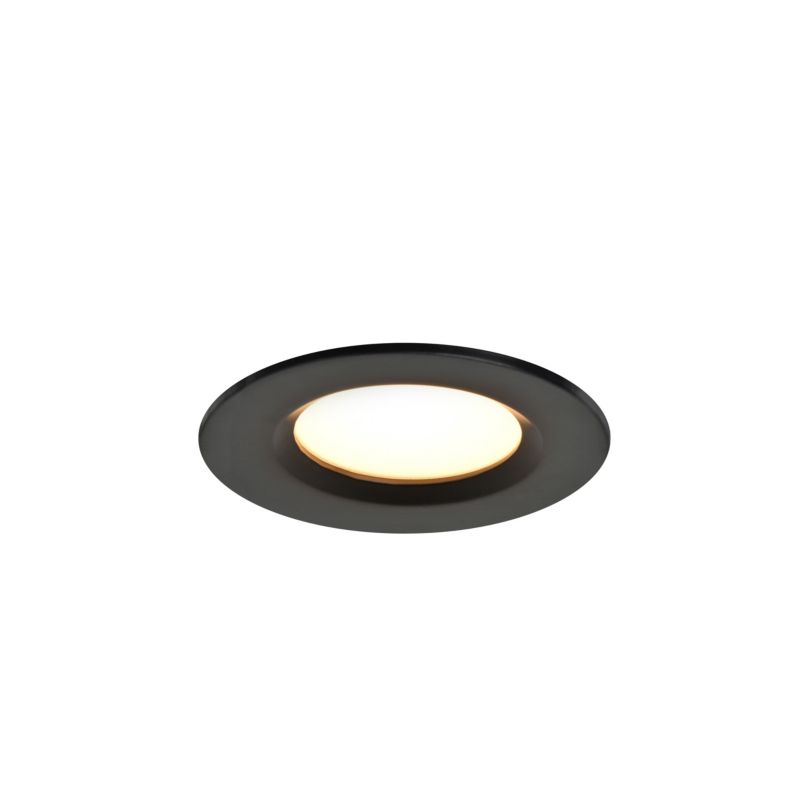 GoodHome Thorold LED-indbygningsspot 450 lm sort, sæt med 3 stk.