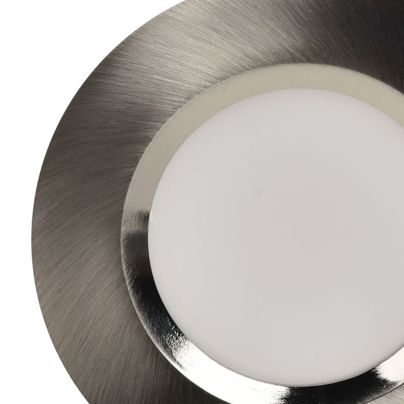 GoodHome Thorold LED-indbygningsspot 450 lm sølv, 3 stk.