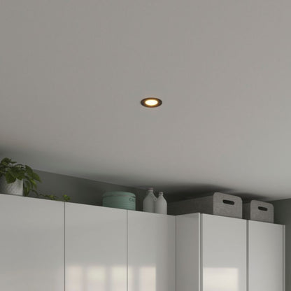 GoodHome Thorold CCT 450 lm indbygningsspot i mat-sort