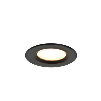 GoodHome Thorold CCT 450 lm indbygningsspot i mat-sort