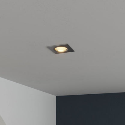 GoodHome Ares satin-finish kvadratisk indbygningsspot