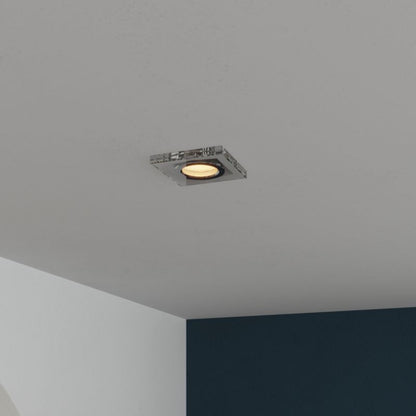 GoodHome Octave kvadratisk indbygningsspot 345 lm 2700 K glas