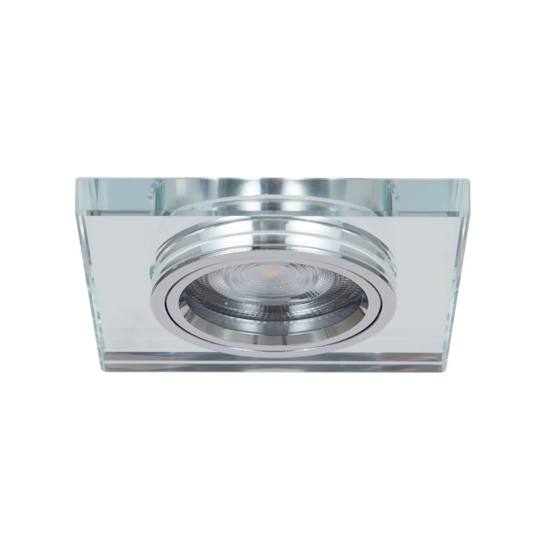 GoodHome Octave kvadratisk indbygningsspot 345 lm 2700 K glas