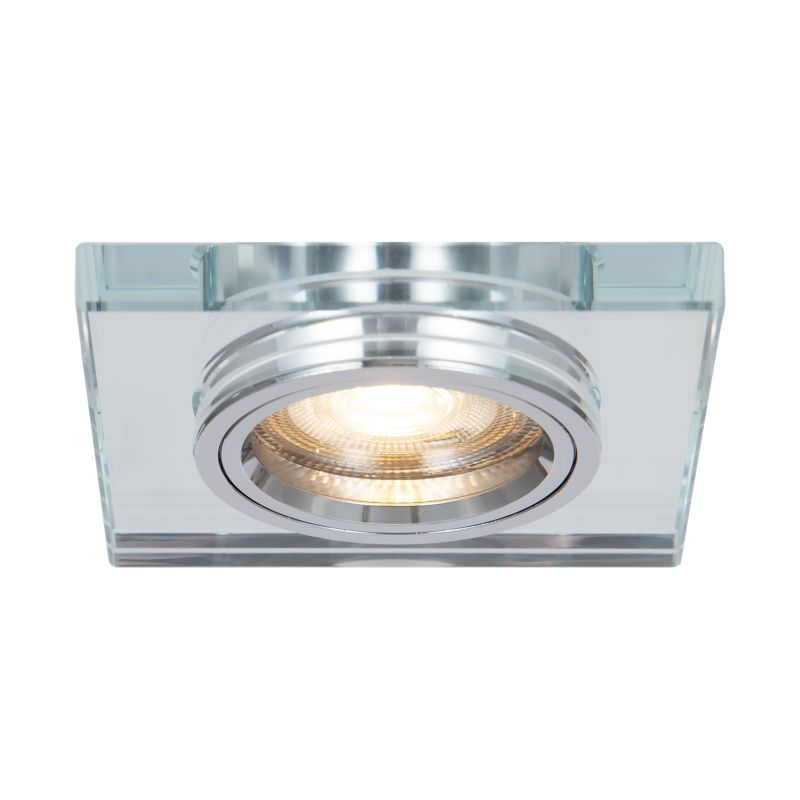 GoodHome Octave kvadratisk indbygningsspot 345 lm 2700 K glas