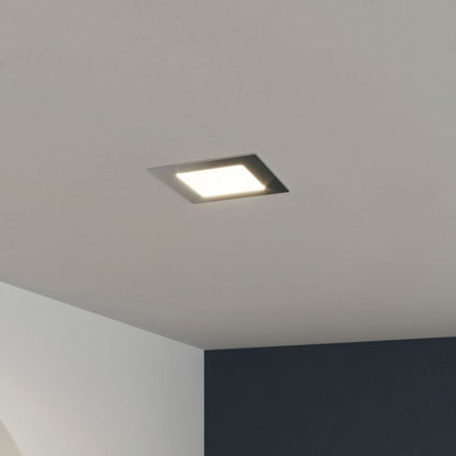 GoodHome Octave kvadratisk loftspot 350 lm 4000 K sølv