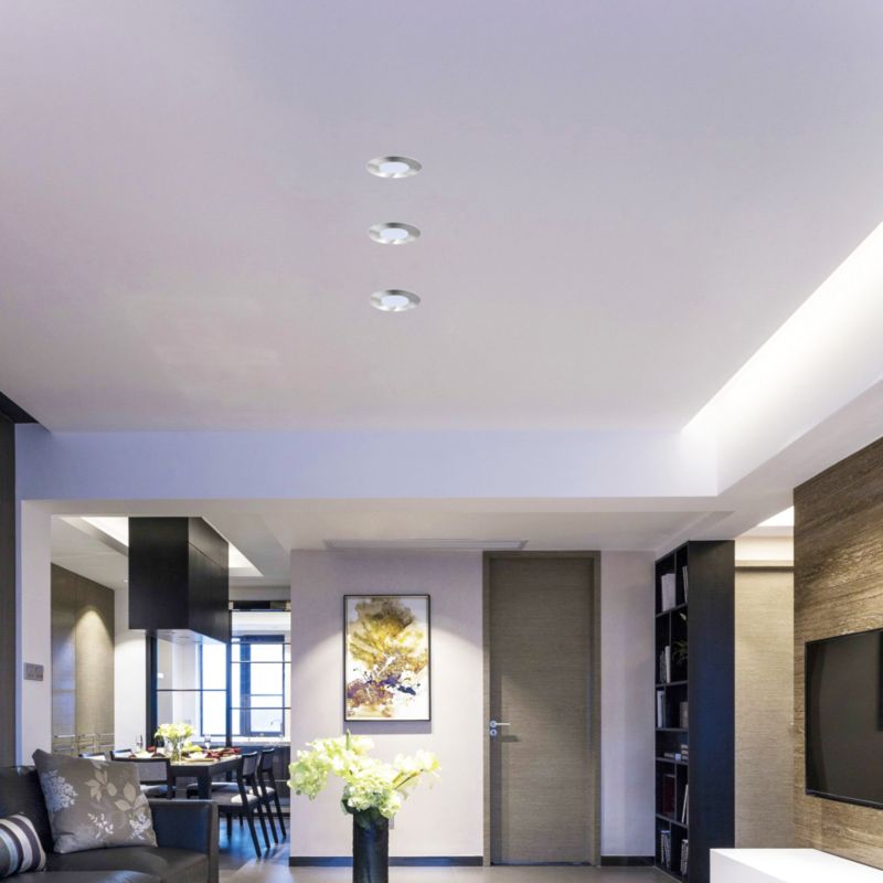 LED-indbygningsspot 345 lm 2700 K 8 cm krom