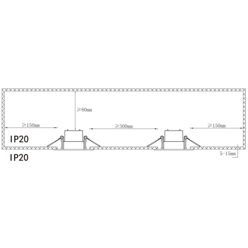 LED-indbygningsspot 345 lm 2700 K 8 cm krom