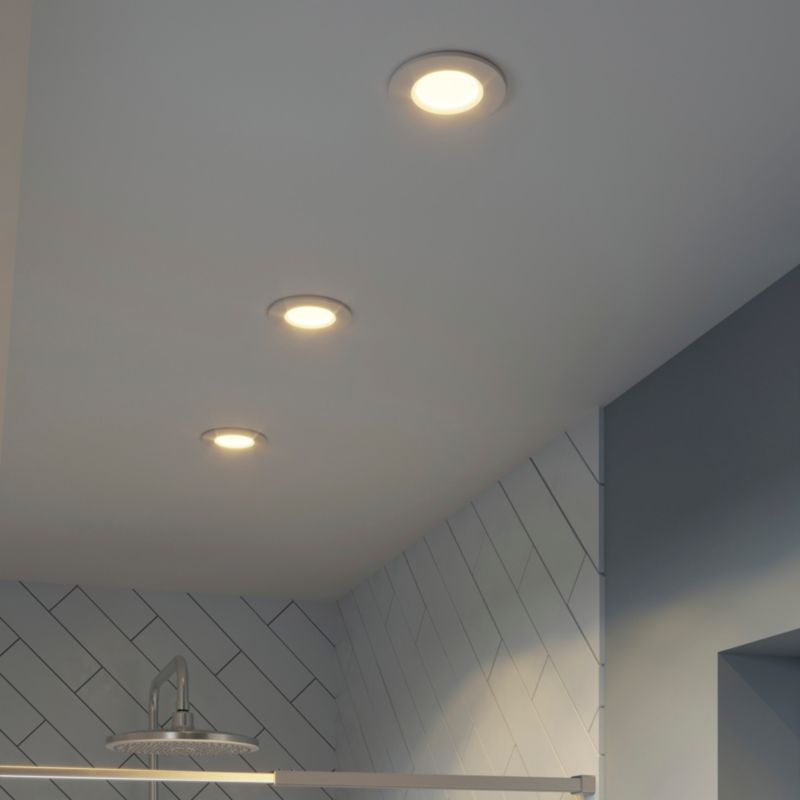 GoodHome Etana LED-indbygningsspot 345 lm 3000 K IP65 hvid 3 stk.