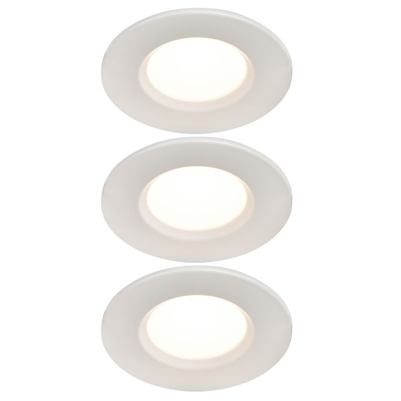 GoodHome Etana LED-indbygningsspot 345 lm 3000 K IP65 hvid 3 stk.