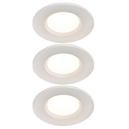 GoodHome Etana LED-indbygningsspot 345 lm 3000 K IP65 hvid 3 stk.