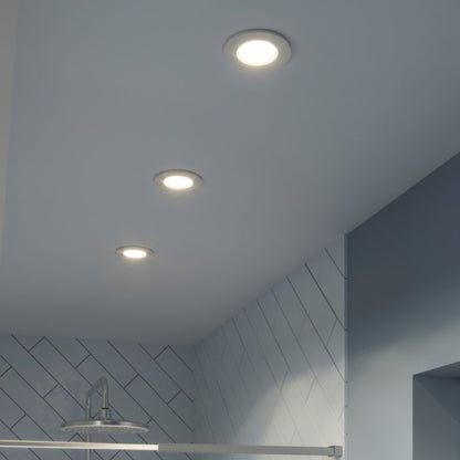 GoodHome Etana LED-indbygningsspot 345 lm 4000 K IP65 hvid 3 stk.