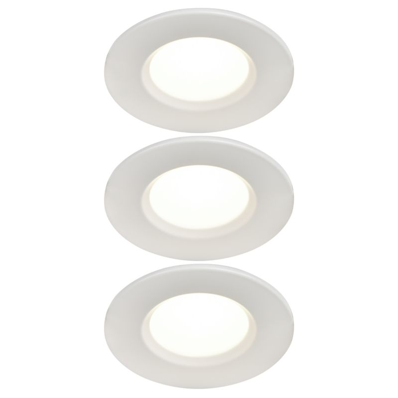 GoodHome Etana LED-indbygningsspot 345 lm 4000 K IP65 hvid 3 stk.