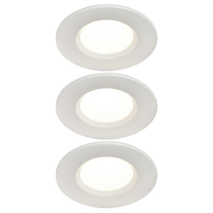 GoodHome Etana LED-indbygningsspot 345 lm 4000 K IP65 hvid 3 stk.