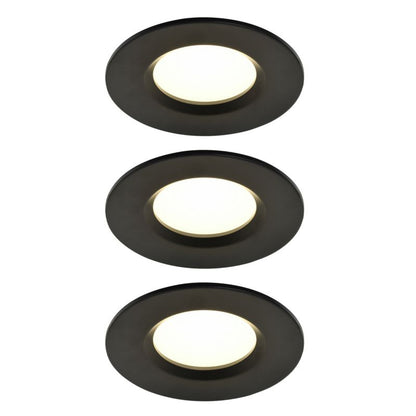 GoodHome Etana LED-spot 345 lm 4000 K IP65 mat-sort 3 stk.