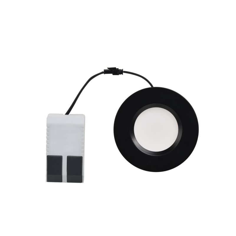 GoodHome Etana LED-indbygningsspot 345 lm 4000 K IP65 sort 3 stk.