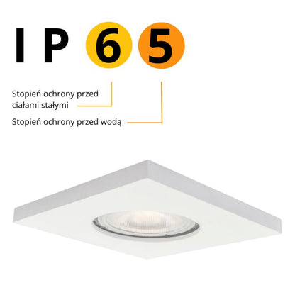 Oczko Light Prestige Lagos hvid IP65 1 x GU10 1 stk.