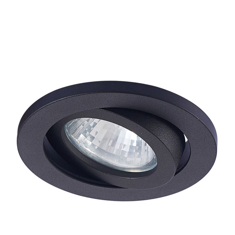 Light Prestige Lagos indbygningsspot sort IP20 1 x GU10 1 stk.