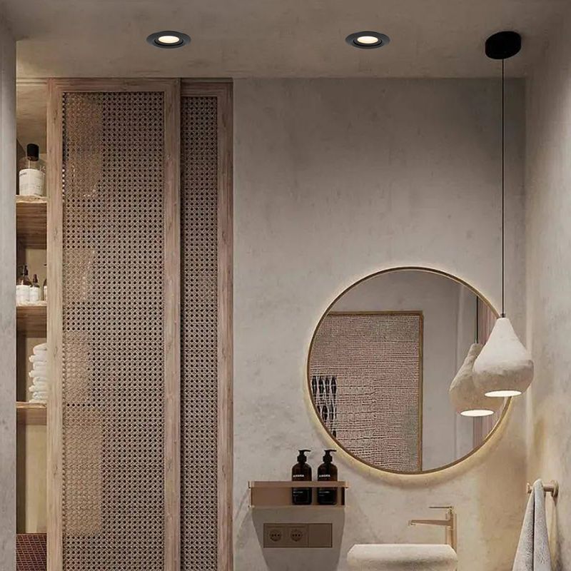 Light Prestige Lagos indbygningsspot sort IP65 1 x GU10 1 stk.