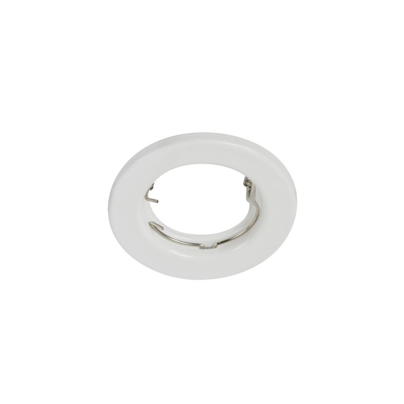 Indbygningsring Clip 82 mm Hvid