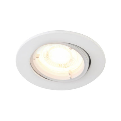 Rund LED-spot Colours Caius GU10 hvid