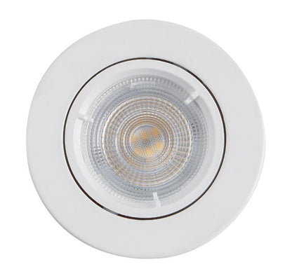Rund LED-spot Colours Caius GU10 hvid