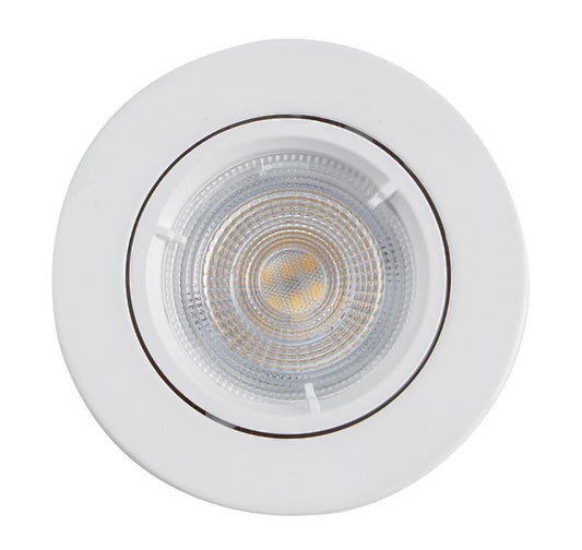 Rund LED-spot Colours Caius GU10 hvid