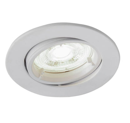 Rund LED-spot Colours Caius GU10 hvid