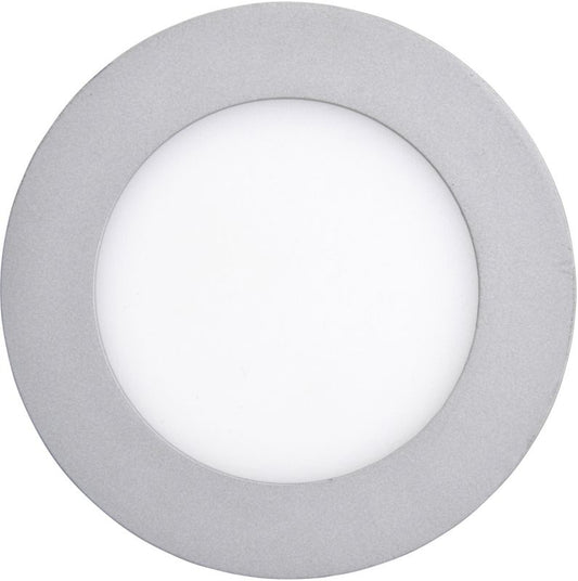 Rund LED-indbygningsspot Colours Octave 380 lm 4,8 W i sølv