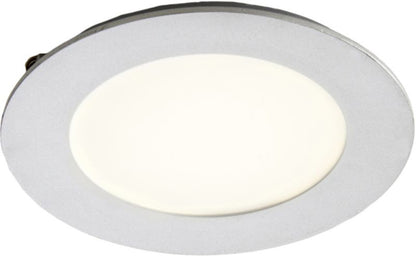 Rund LED-indbygningsspot Colours Octave 380 lm 4,8 W i sølv