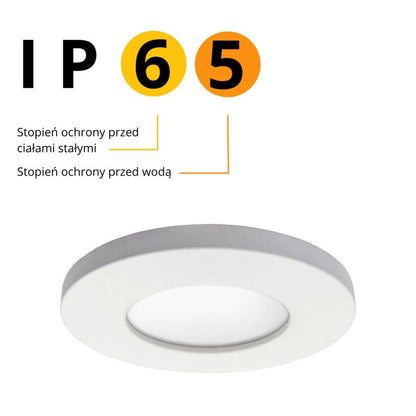 Indbygningsspot Light Prestige Lagos hvid IP65 1 x GU10 1 stk.
