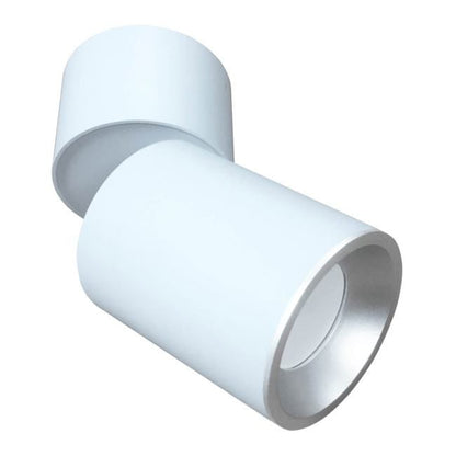 Polux Astra GU10 overflademonteret justerbar spotlight i hvid-sølv