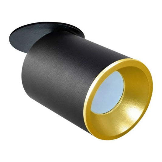 Indbygget justerbar loftspot Polux Pallas GU10 sort-guld