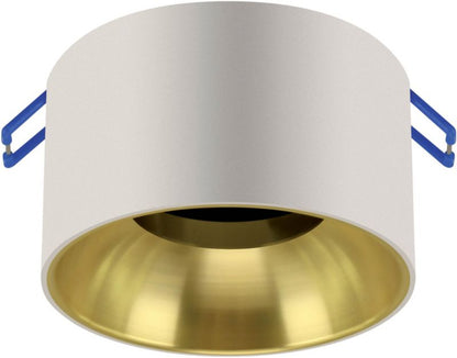 Indbygningsspot Struhm Panama GU10 85 mm Hvid/Guld