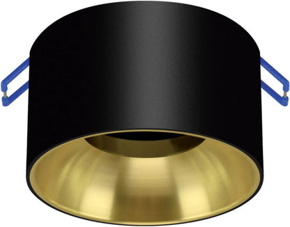 Indbygningsspot Panama GU10 Sort/Guld 85 mm