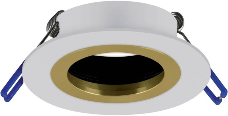 Indbygningsspot Struhm Pluto GU10 Hvid Guld 80 mm