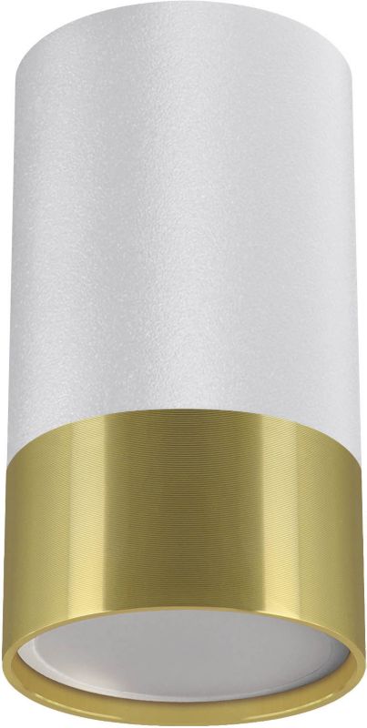 Struhm Puzon GU10 loftspot i hvid/guld